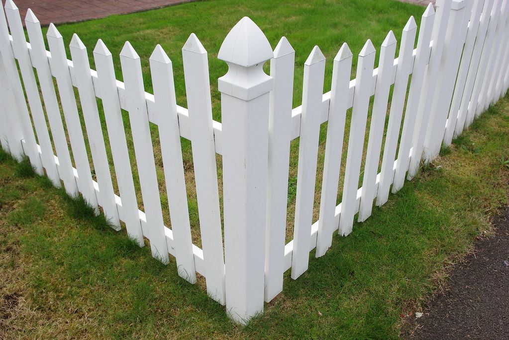 plastic white fence