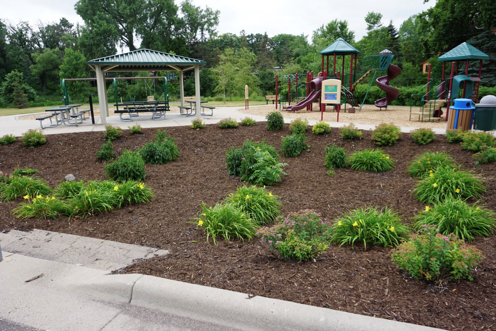 Valentine Hills Park Playground, Picnic Shelter, and Rain Garden