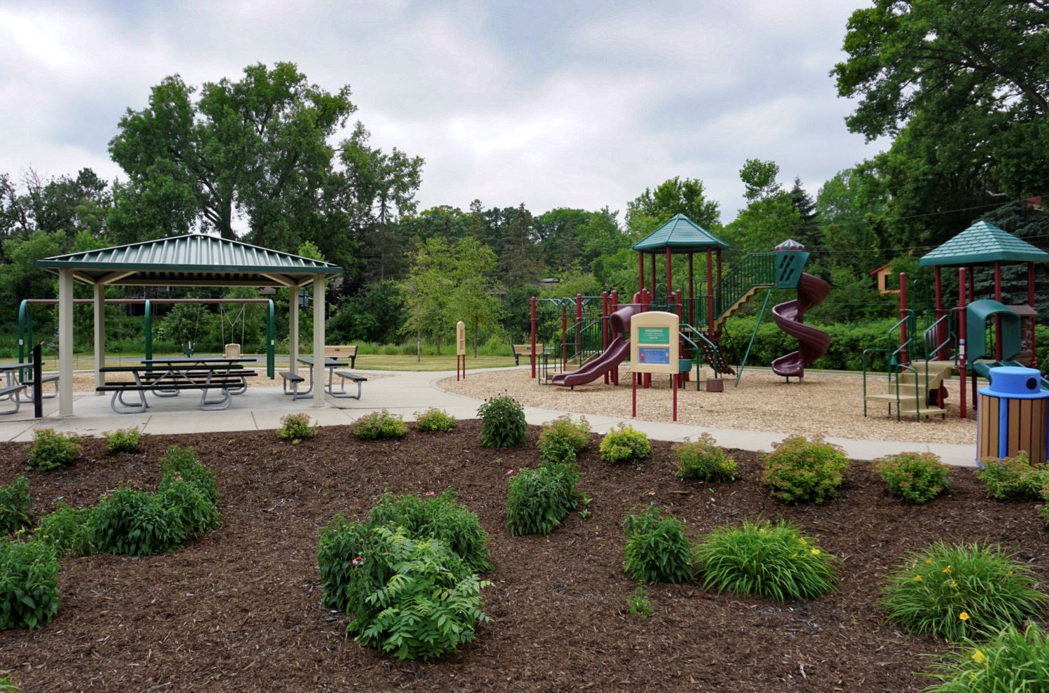 Valentine Hills Park Playground, Picnic Shelter, and Rain Garden