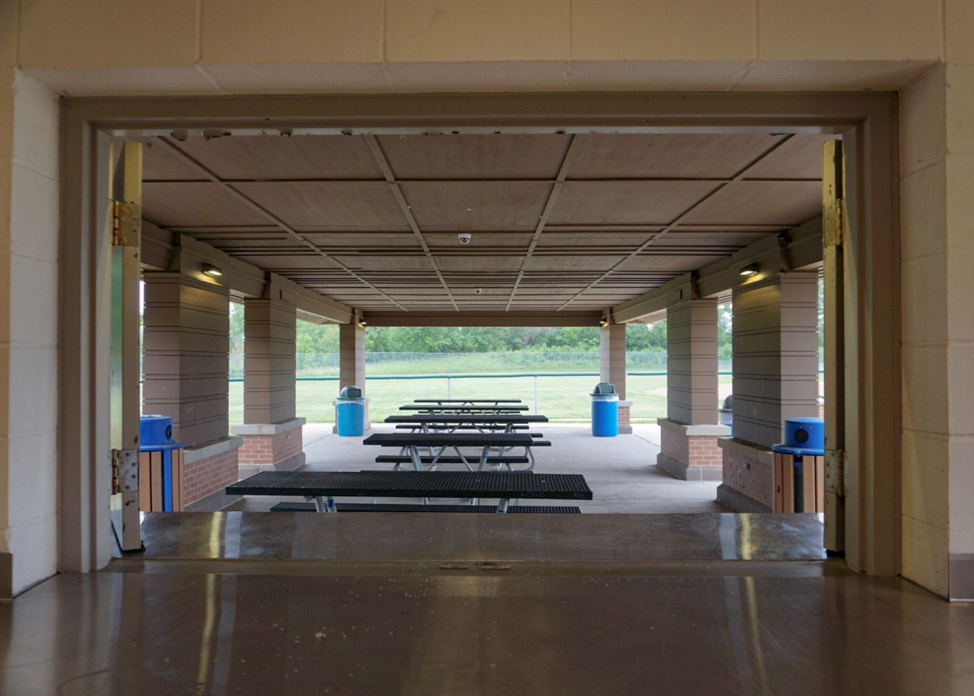 Perry Park Pavilion through Concessions/Kitchen Window