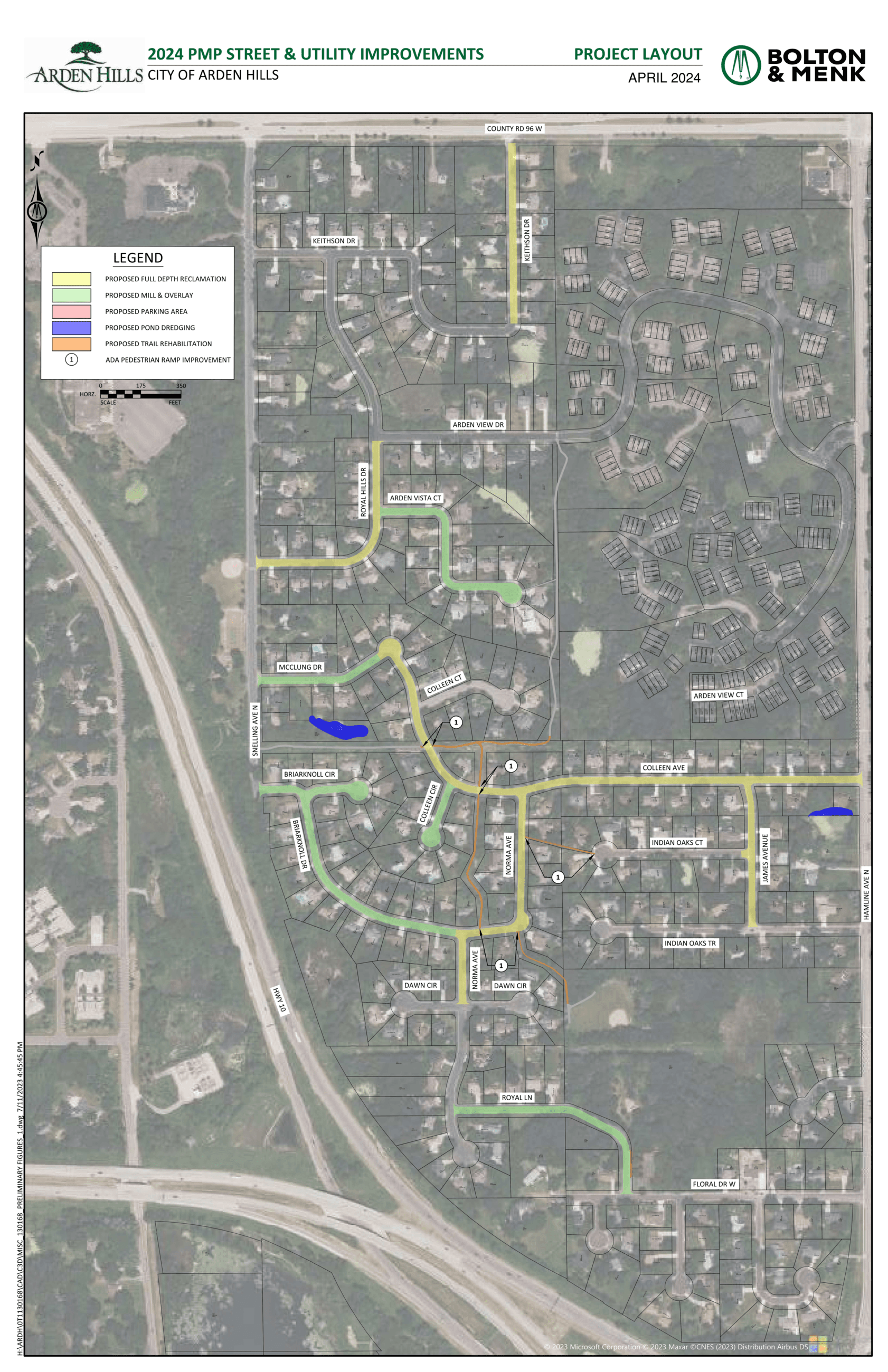 2024 PMP Project Layout Map