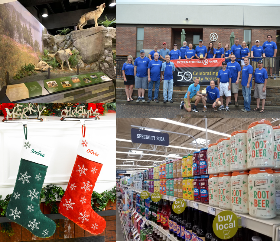 Collage of products made in Arden Hills